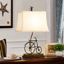 American country bicycle lamp Bedroom bedside lamp Simple modern creative Nordic home warm living room decoration