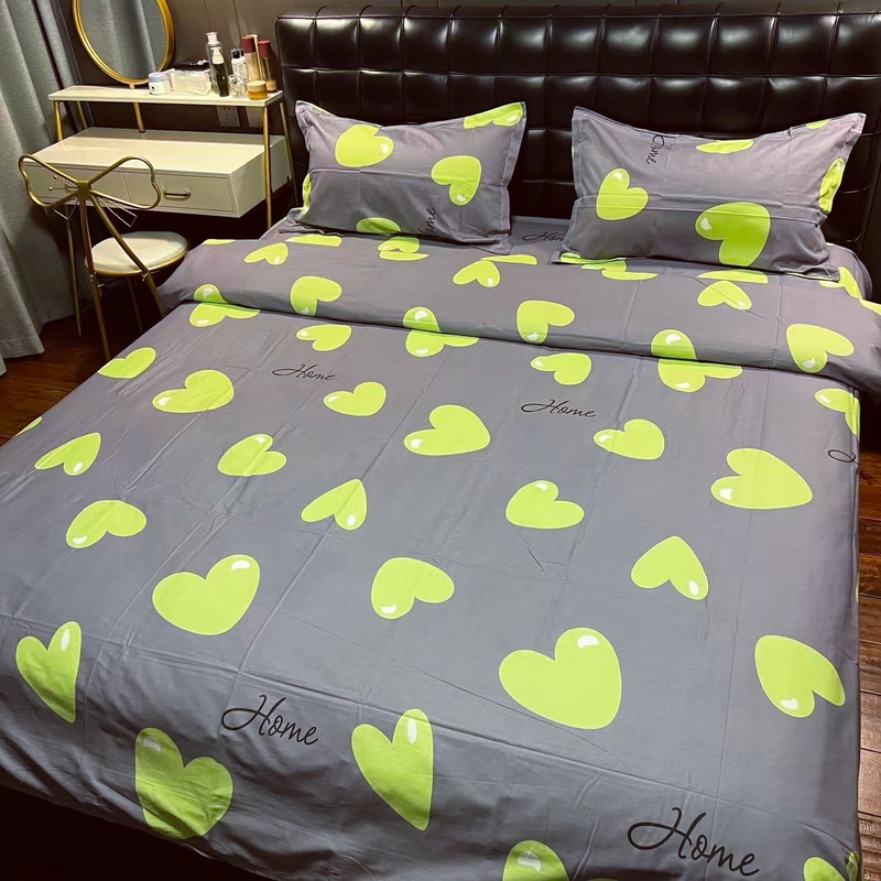 (Special Offer) 100% Cotton Four-Piece Set 60S Twill Bed Sheet 2.3X2.3M Duvet Cover 2X2.3M 2 Pillowcases