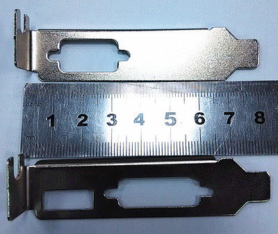 Set VGA and DVI HDMI short half-height graphics card bezel baffle bezel Lenovo HP Dell small main case