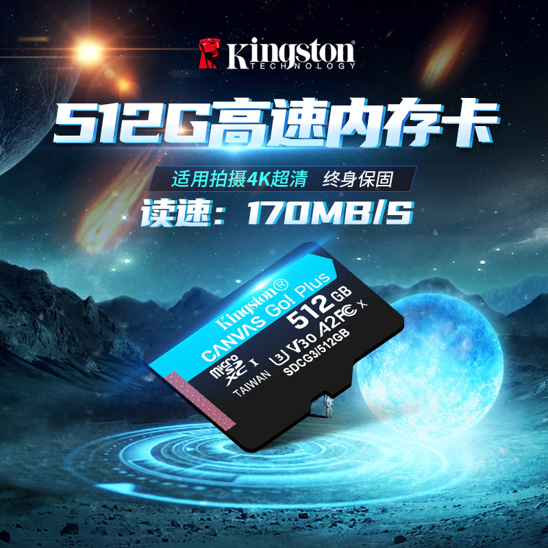 Карта памяти microSD Kingston Canvas Go! Plus 512GB SDCG3
