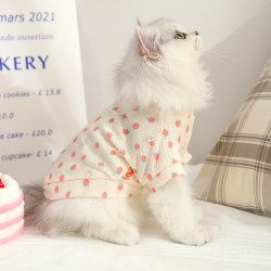 Cat Clothes Anti-Shedding Thin Breathable Autumn Pet Kitten British Shorthair Ragdoll Cat Pajamas Cat Autumn