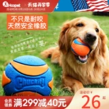 petmate Собачья игрушечные шарики звук -устойчивый к большим собачьим молярным молярным эластичным лабрадором щенком золотистого ретривера