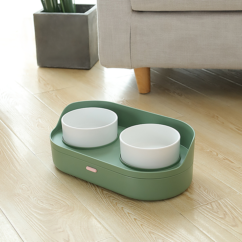 Cat Bowls Food Basin Ceramic Food Bowls Dogs Bowls double bowls protect cervical spine dogs Kitty Cat Food Cat Food Cat Bowls Rack Pet Supplies