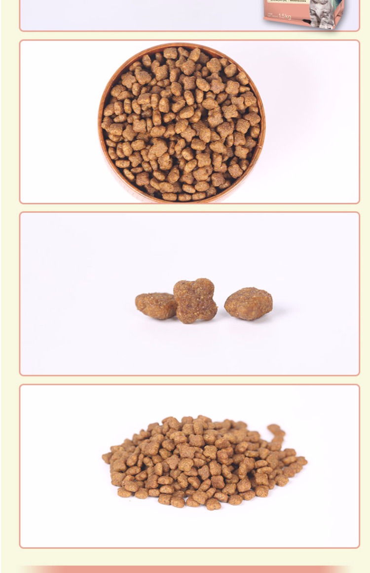Mai Fudi dầu cá hồi mèo con mèo tự nhiên thức ăn 1,5kg mèo con mèo xanh mèo đặc biệt mèo thực phẩm bánh sữa - Cat Staples hạt cho mèo con 2 tháng tuổi