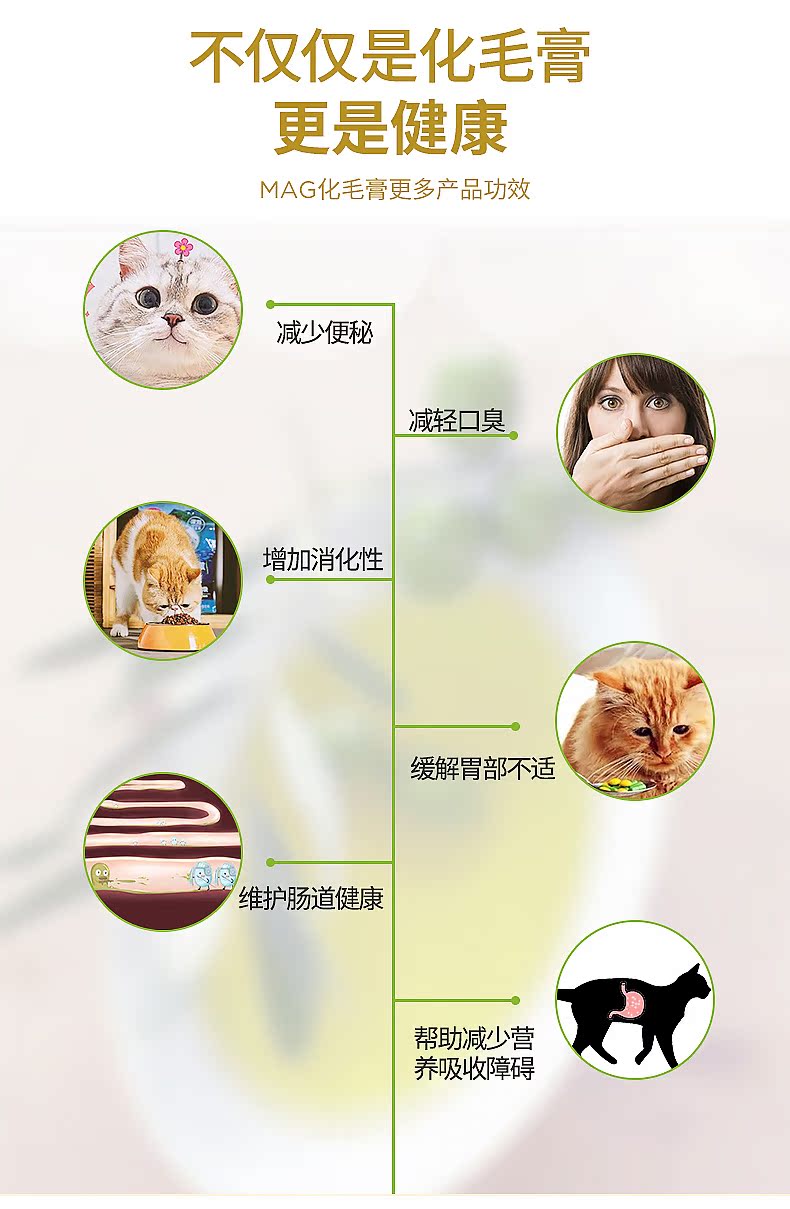 MAG kem dưỡng tóc mèo đặc biệt nhổ taurine bóng để tăng cường bổ sung canxi miễn dịch sản phẩm sức khỏe - Cat / Dog Health bổ sung sữa cho mèo con mất mẹ