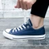 Bộ đếm chính hãng CONVERSE Converse Chang Khánh cổ điển nam nữ trung tính thấp để giúp giày thông thường giày vải 102329 - Plimsolls giày thể thao juno Plimsolls