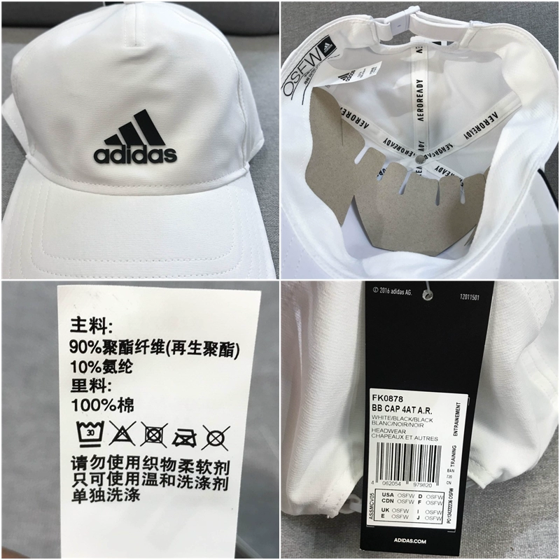 Mũ nam Adidas mũ nữ 2020 mùa xuân mũ lưỡi trai mới mũ lưỡi trai thể thao FK0879 0877 0878 - Mũ thể thao