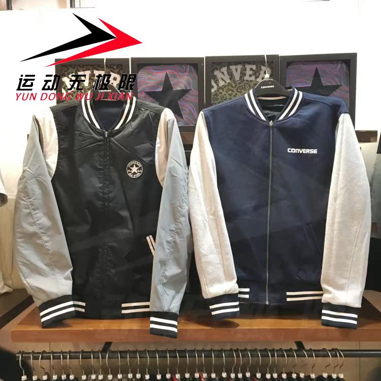 Mùa xuân 2019 mới Converse Converse giải trí thể thao áo khoác bóng chày áo khoác nam 10017459-A02 - Áo khoác thể thao / áo khoác ao khoac the thao