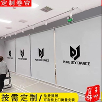 Custom Street Dance National Standard Dance House Latin Education Training School Room Spray-painted Advertising Background LOGO Roller Blind Curtains