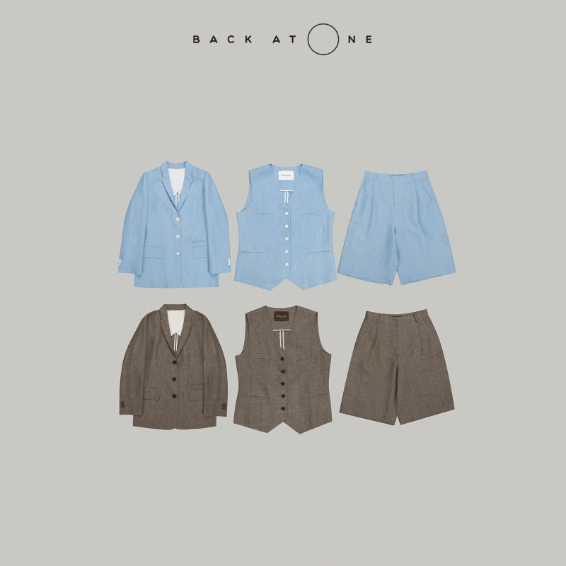 Backatone "Southern French Tradition/Saint-Germain" Fashionable Solid Color Linen Suit/Vest/Pants Set Backatone "Southern French Tradition/Saint-Germain" Fashionable Solid Color Linen Suit/Vest/Pants Set