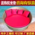 Nội thất ngoài trời mây lớn giường tròn giải trí giường ngủ giờ ăn trưa mây sofa hồ bơi phòng chờ ghế bãi biển nằm - Bàn ghế ngoài trời / sân ghế sắt ngoài trời Bàn ghế ngoài trời / sân