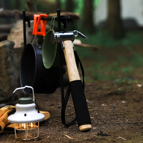 Дорожный универсальный молоток для кемпинга, нескользящая противоударная палатка из натурального дерева