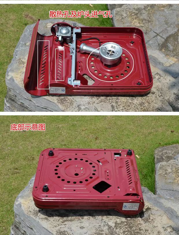 MS-3000 Cắm trại ngoài trời Bếp gas di động Cassette Gas burner Lò hơi - Bếp lò / bộ đồ ăn / đồ nướng dã ngoại giá bếp ga mini namilux