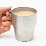 Дорожный кофейный комплект из нержавеющей стали, бокал, нержавеющая сталь AISI 304