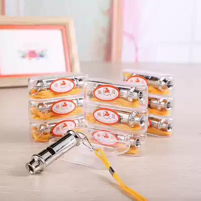 Referee special whistle treble physical education teacher professional training long mouth stainless steel whistle metal outdoor survival whistle