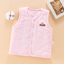 Color cotton spring and autumn and winter children thickened warm baby vest clip vest men and women children baby newborn children