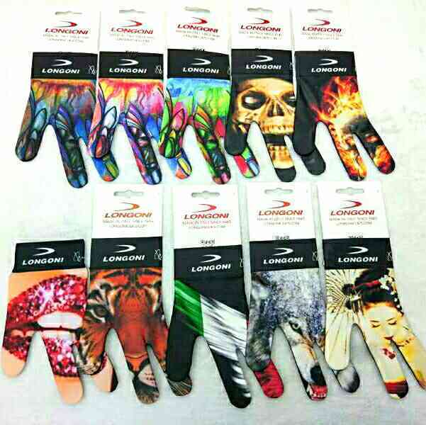 longoni Pool Gloves Billiards special gloves Italian Dragon Guni Three Finger Gloves