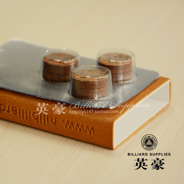 Taiwan Nili leather head endurance billiard cue gun head nine club 14MM leather head small head rod 11mm leather head