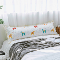 Send pillowcase double long pillow pillow pillow core a pair of 1 8 meters 1 5 Cartoon 1 2 meters Net Red Long couple pillow one