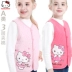 HelloKitty vest nữ mùa xuân và mùa thu mặc trẻ em nước ngoài trong chiếc áo vest cotton lớn mặc áo len mỏng ấm áp - Áo ghi lê áo khoác cho bé Áo ghi lê