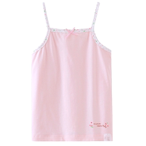 Girls camisole pure cotton bottoming belly protection childrens sleeveless top baby girls summer dress small sling for outer wear