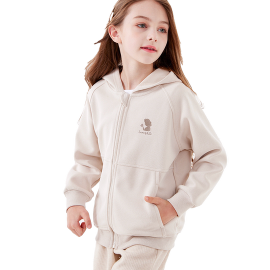 迪士尼女童外套2025新款春秋装儿童连帽卫衣中大童洋气上衣童装