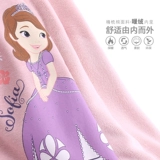 Дисней, бархатная детская толстовка, куртка для принцессы, футболка, в западном стиле, оверсайз