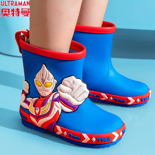 Детский дождевик, туфли для мальчиков, нескользящие детские сапоги, средней длины