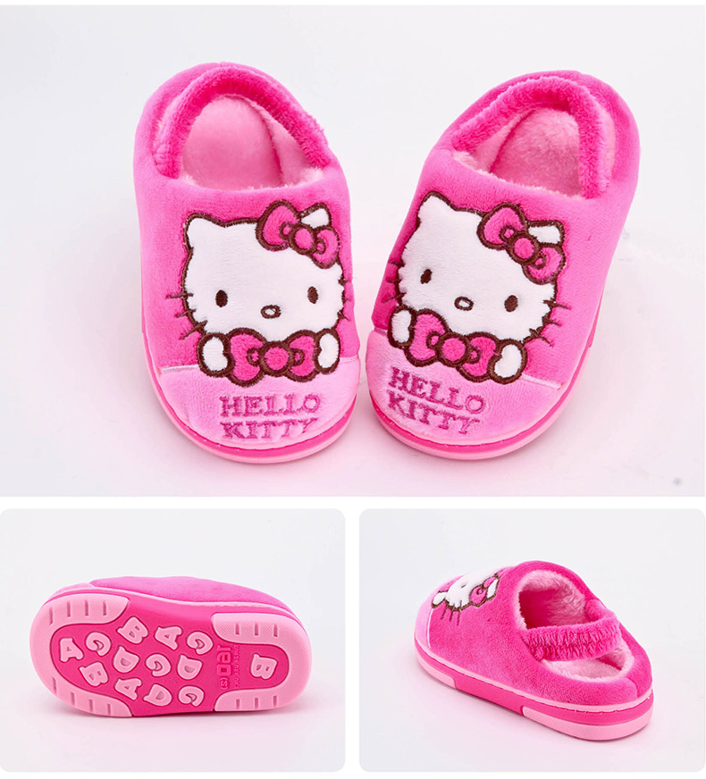 Chaussons enfants en suède HELLO KITTY pour hiver - Ref 1006077 Image 19