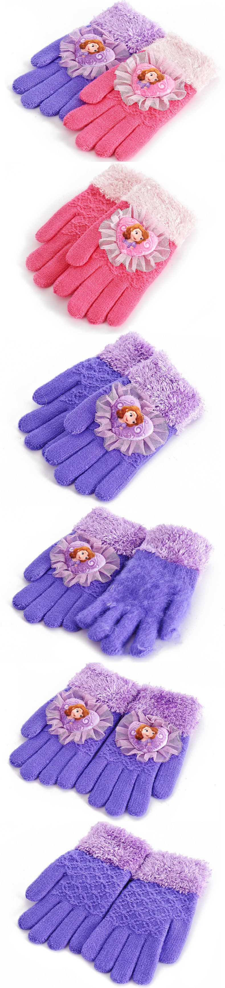 Gants pour fille DISNEY en acrylique - Ref 2149693 Image 13