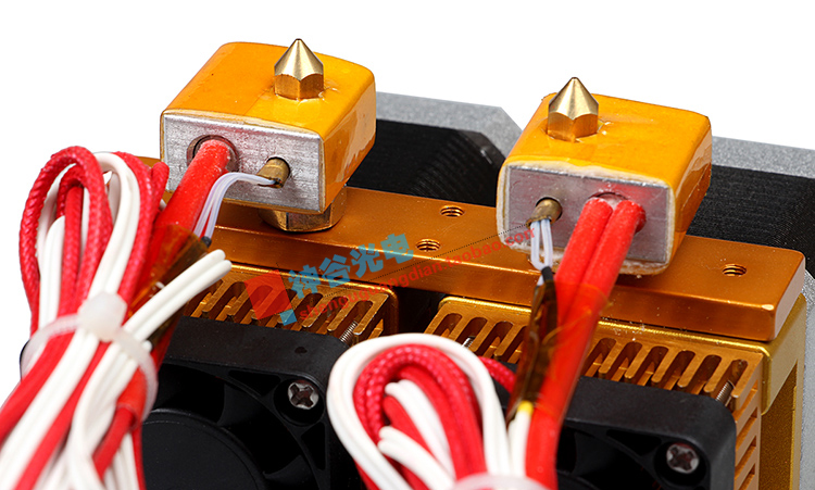 Phụ kiện máy in 3d MK8 vòi phun đôi máy ép đùn tầm ngắn kit tiêu hao 1,75mm