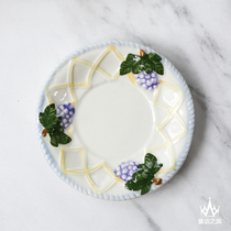 The girl princess put up home decoration debris earrings soap dish small plate grape jewelry reception disc