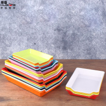 商用厅密胺餐具自助火锅店串串盘子