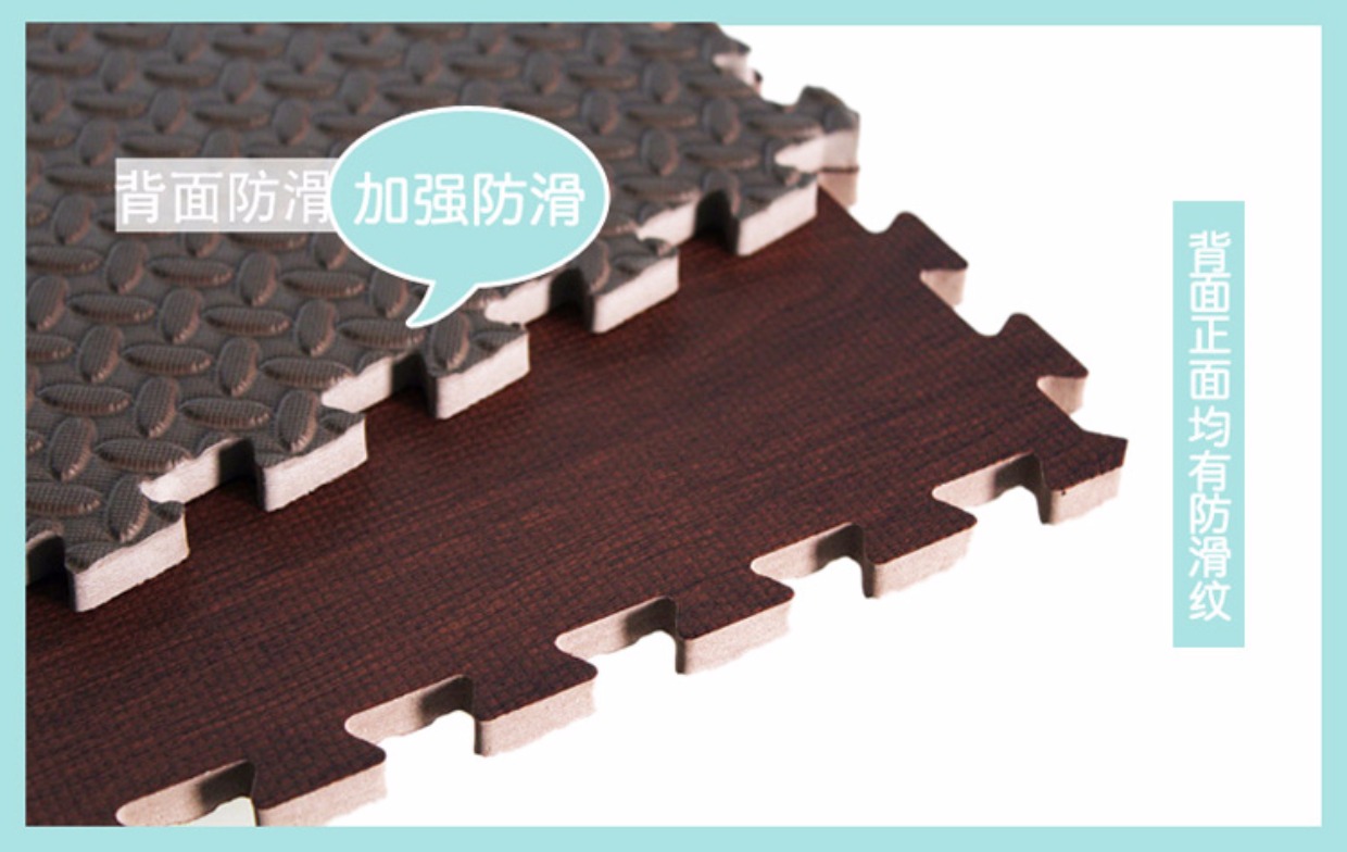 Thân thiện với môi trường lớn khâu dày xốp mat cách âm giả gỗ hạt câu đố mat bò mat mat phòng ngủ miếng xốp lót sàn cho bé