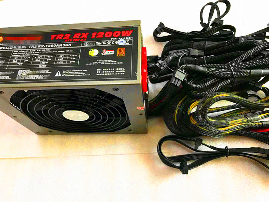 Dual cpu8 8p 10 graphics 6 2p Tt power supply 1200w half module single 12v 14cm mute