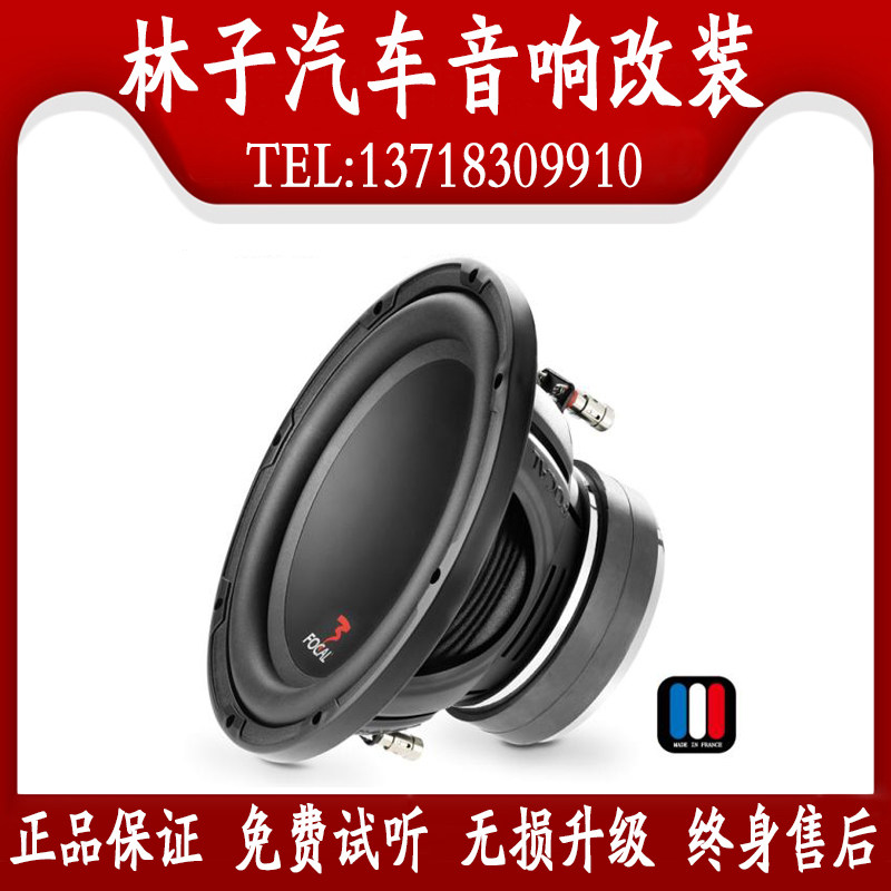 FOCAL Car Audio SUB P30 DB Dual Voice Coil High Power Dynamic Car Woofer Horn