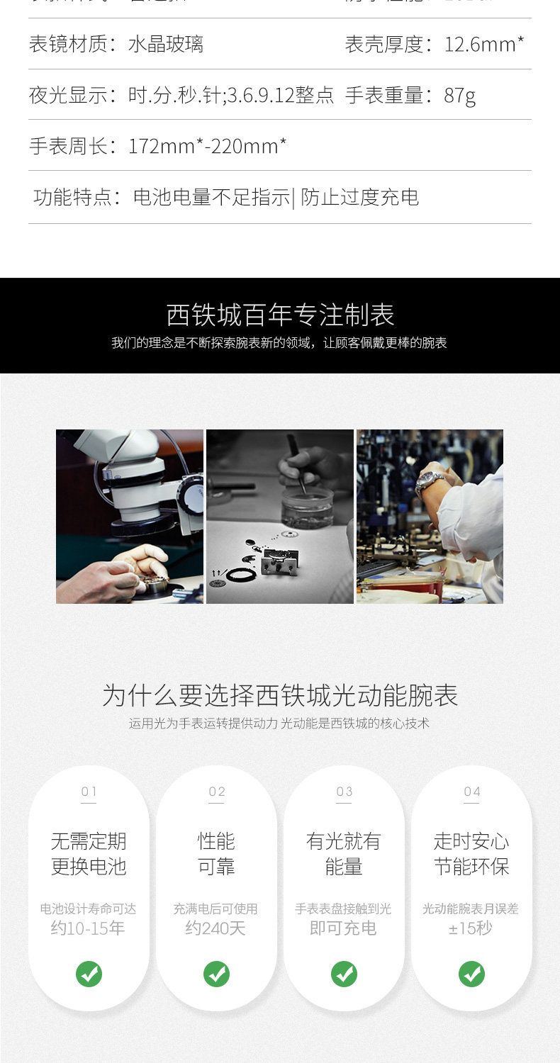 西铁城 复古军旅风 AW5005 光动能男表 图3