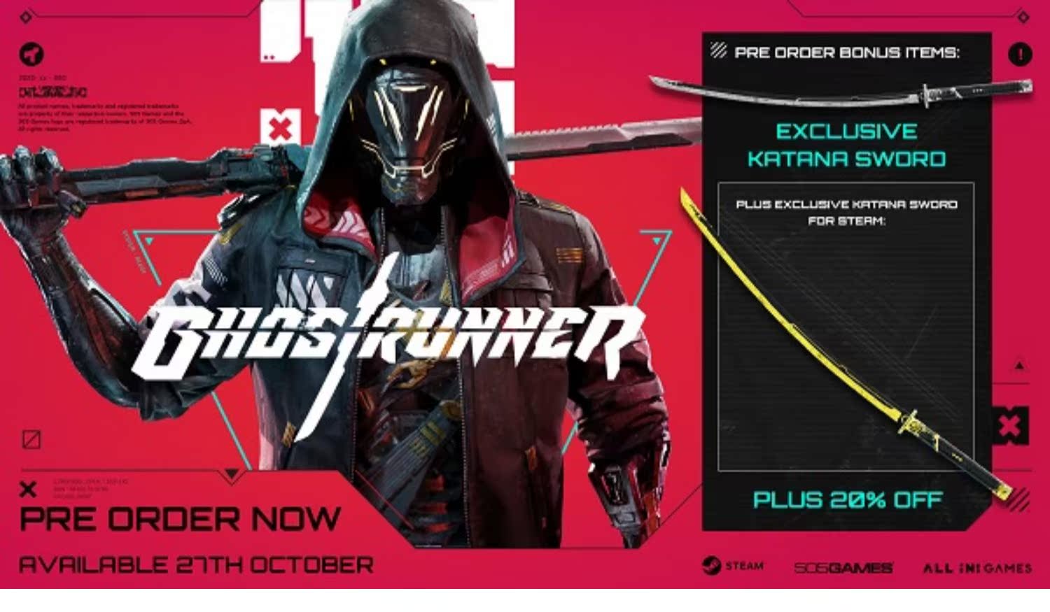 PC中文steam幽灵行者Ghostrunner 国区CDKey激活码 Project Hel 赫尔计划 全DLC 冬季套装金牛礼包 霓虹套装