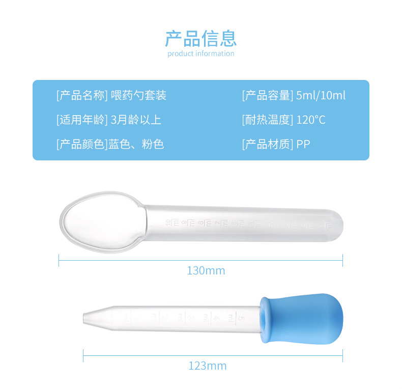 Thiết bị cho ăn nhỏ giọt gấu + bộ thìa cho trẻ ăn Dụng cụ cho trẻ sơ sinh chống mạt cần thiết hàng ngày - Cup / Table ware / mài / Phụ kiện áo yếm chống nước