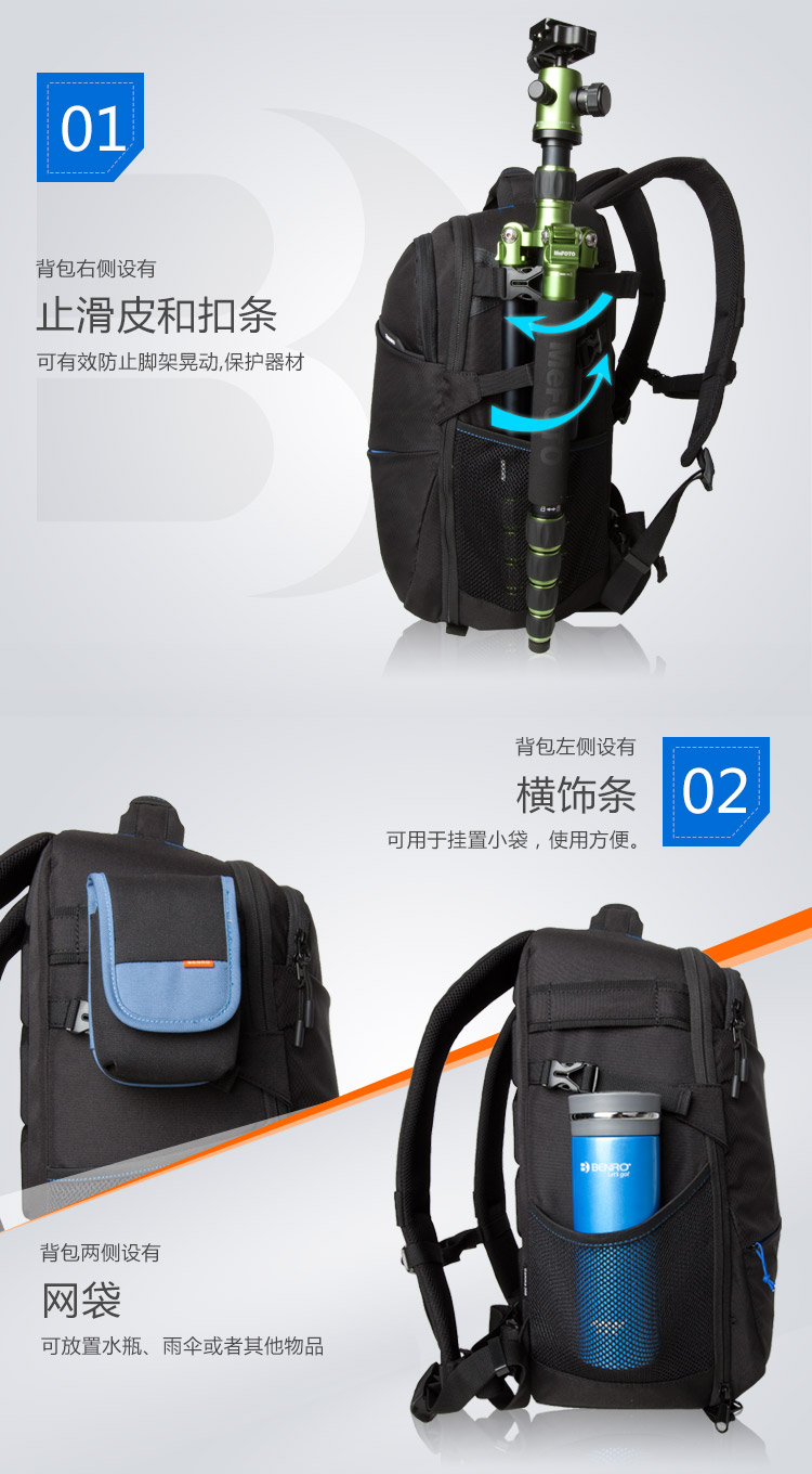Beno gamma Gamma Máy ảnh DSLR túi đeo vai ba lô dung lượng lớn micro đơn Túi máy ảnh chuyên nghiệp Canon Nikon - Phụ kiện máy ảnh DSLR / đơn balo đựng máy ảnh và laptop