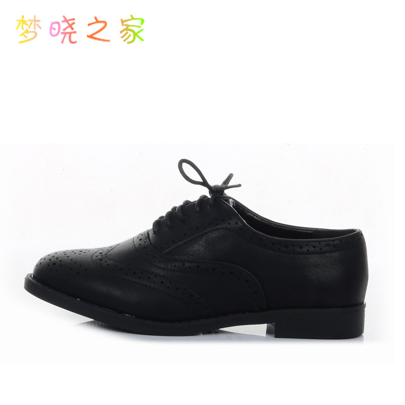 British Inn Wind Small Leather Shoes Woman Spring Money Retro Lefu Shoes Burlock Single Shoes Female Oxford Shoes