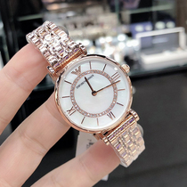  Armani Armani Watch Womens Rose gold Ferris Wheel Womens watch Mother-of-pearl diamond fashion ladies AR1909