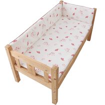 Crib bed bumper anti-collision fence baby pure cotton breathable bedding set childrens spliced ​​bed bed bumper soft bag