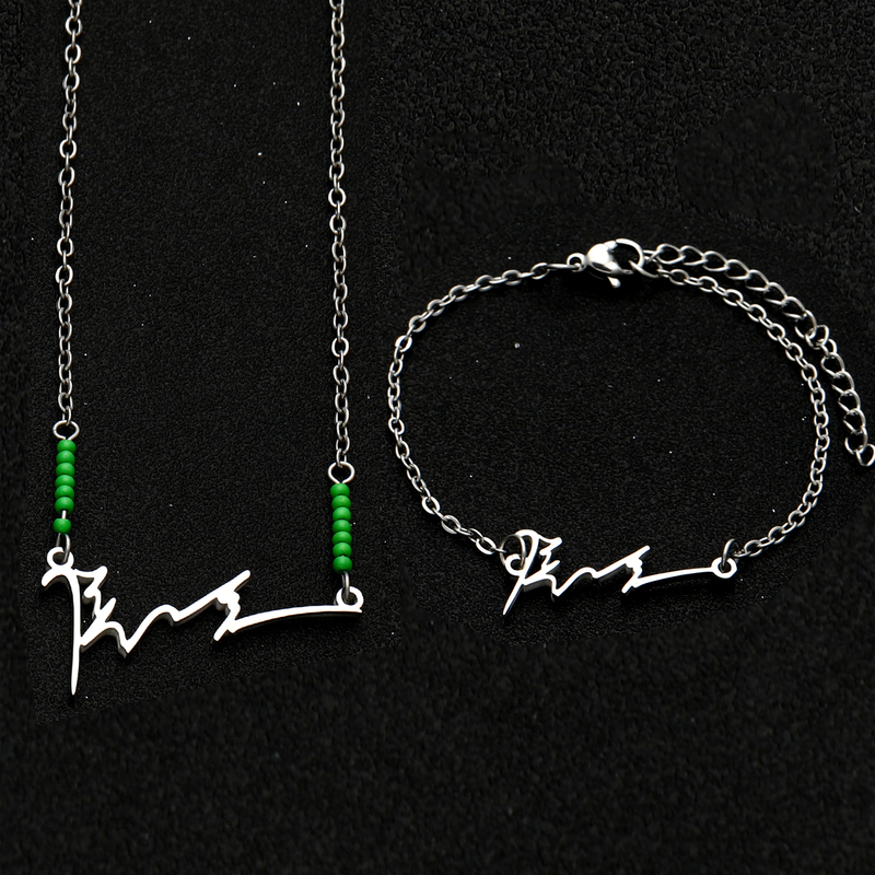 Hou Minghao Necklace and Bracelet Made of Stainless Steel, Fan Support Color, Versatile, Birthday Gift, Jewelry Accessory