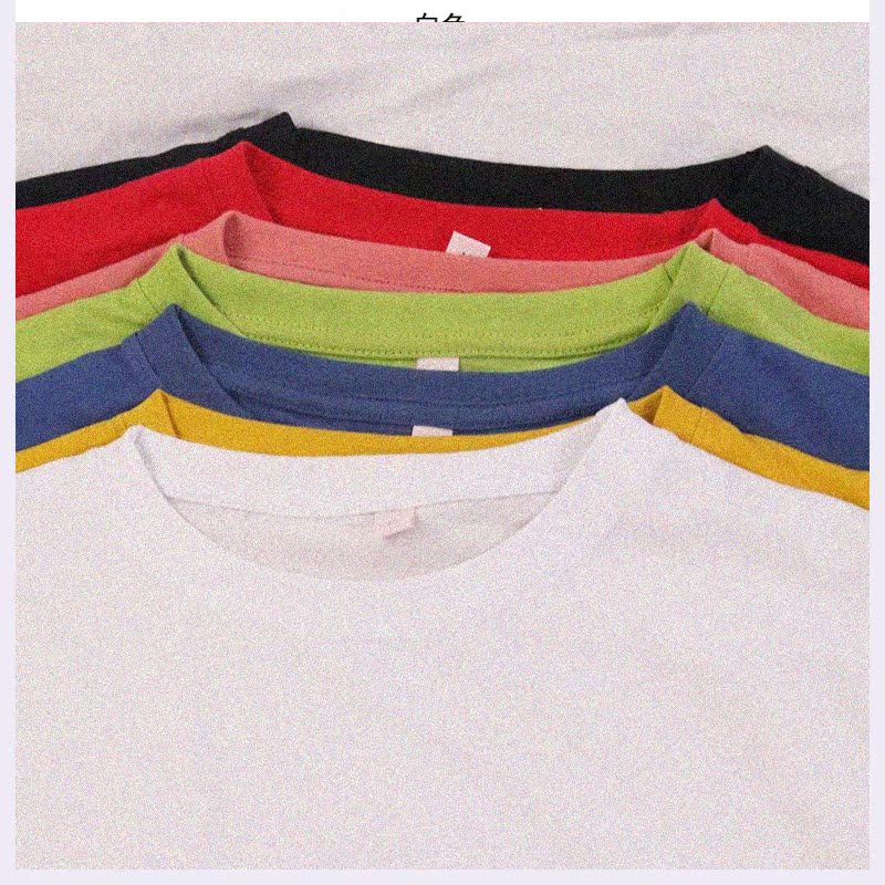 Vintage ngắn tay phụ nữ cổng phong cách màu t-shirt tươi nhỏ màu trắng 2020 mới ngắn triều lỏng sen của phụ nữ