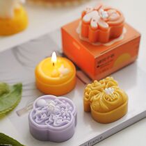 Mid-Autumn Festival moon cake aromatherapy candle gift handmade creative atmosphere fragrance gift simulation modeling wax