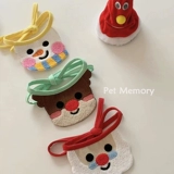 Брендовый милый рождественский нагрудник, слюнявчик