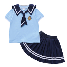 детская форма 幼儿园园服夏装海军领童装男童夏季女童小学生校服儿童班服英伦风