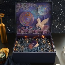 Large gift box ins Wind Net red hand Gift Birthday Box empty box New Year gift box boys