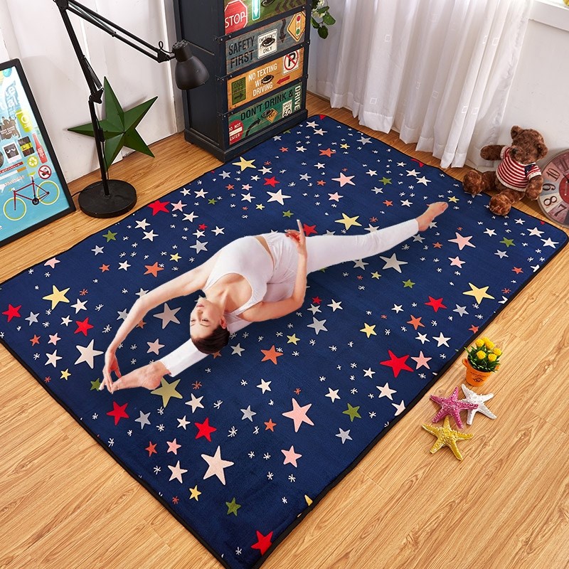 Yoga Mat Large Size Widening Trio Thickened lengthened Anti Slip Ground Mat Fitness Mat Beginners Odorless Dance Mat